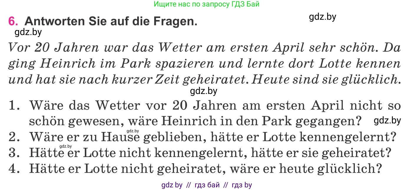 Немецкий язык (Deutsch), 11 класс Учебник (Schülerbuch), авторы: Будько Антонина Филипповна (Budjko Antonina), Урбанович Инна Ювинальевна (Urbanowitsch Ina), издательство Вышэйшая школа, Минск, 2019, бирюзового цвета, страница 323, номер 6, Условие