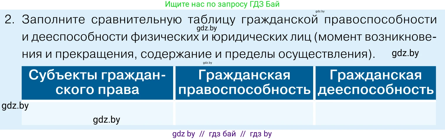 Обществоведение, 11 класс Учебник, авторы: Чуприс Ольга Ивановна, Балашенко Сергей Александрович, Денисюк Нина Павловна, Калинин С А, Киселёва Т М, Короткевич М П, Михалёва Т Н, Петоченко Т М, Побережная О Е, Подкопаев В В, Салей Е А, Шидловский А В, издательство Адукацыя i выхаванне, Минск, 2021, салатового цвета, страница 137, номер 2, Условие