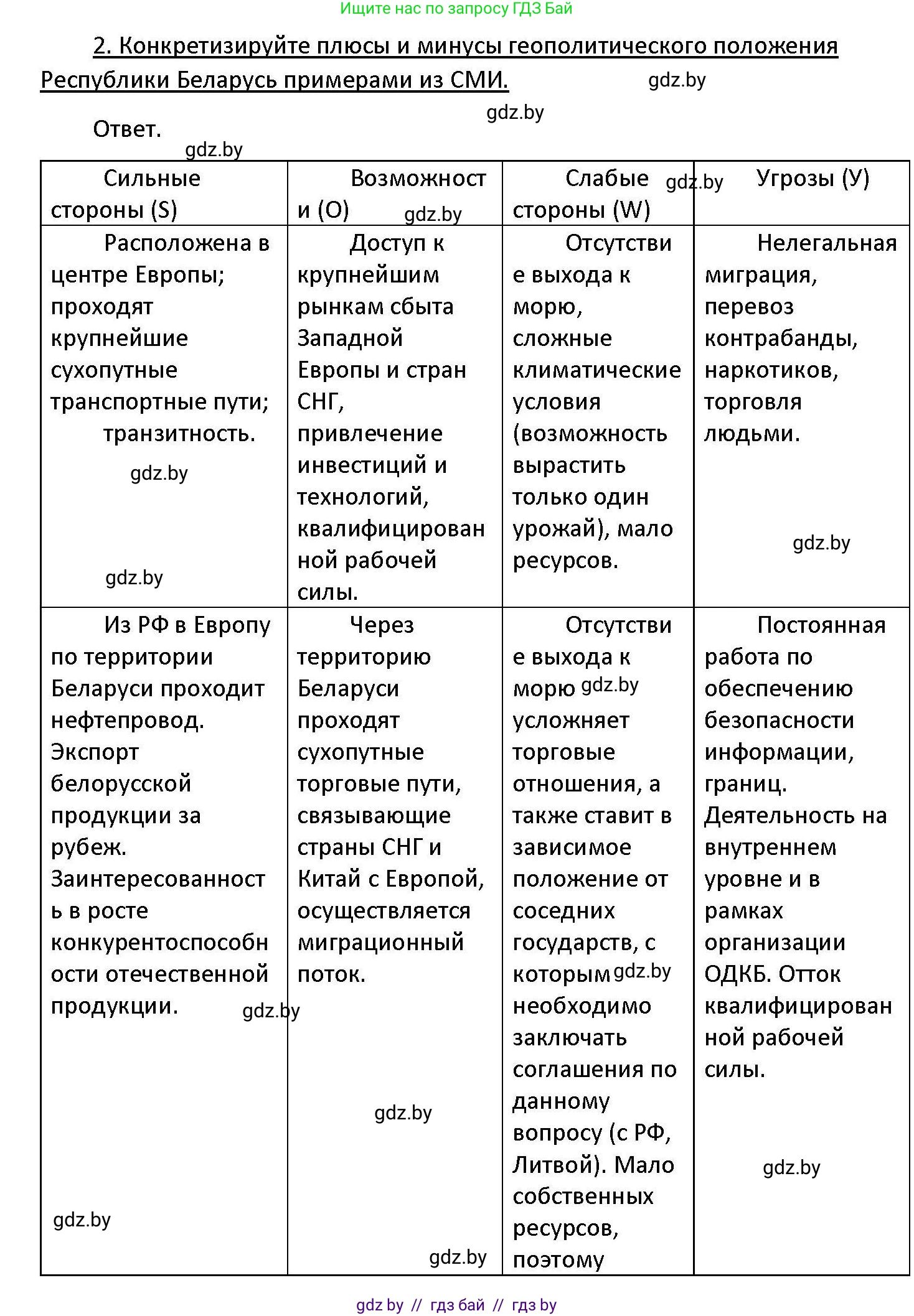 Обществоведение, 11 класс Учебник, авторы: Чуприс Ольга Ивановна, Балашенко Сергей Александрович, Денисюк Нина Павловна, Калинин С А, Киселёва Т М, Короткевич М П, Михалёва Т Н, Петоченко Т М, Побережная О Е, Подкопаев В В, Салей Е А, Шидловский А В, издательство Адукацыя i выхаванне, Минск, 2021, салатового цвета, страница 113, номер 2, Решение