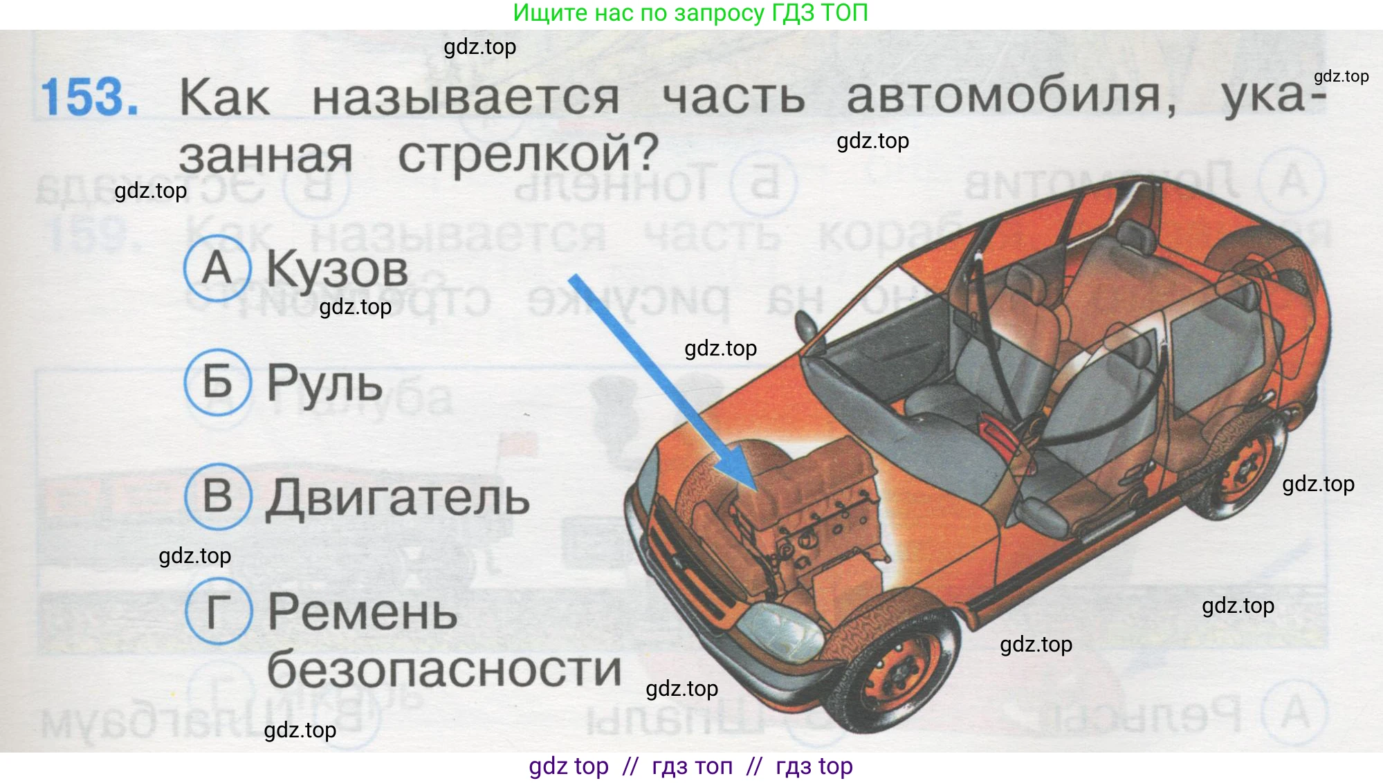 Окружающий мир, 1 класс Тесты, авторы: Плешаков Андрей Анатольевич, Гара Наталья Николаевна, Назарова З Д, издательство Просвещение, Москва, 2015, белого цвета, страница 53, номер 153, Условие
