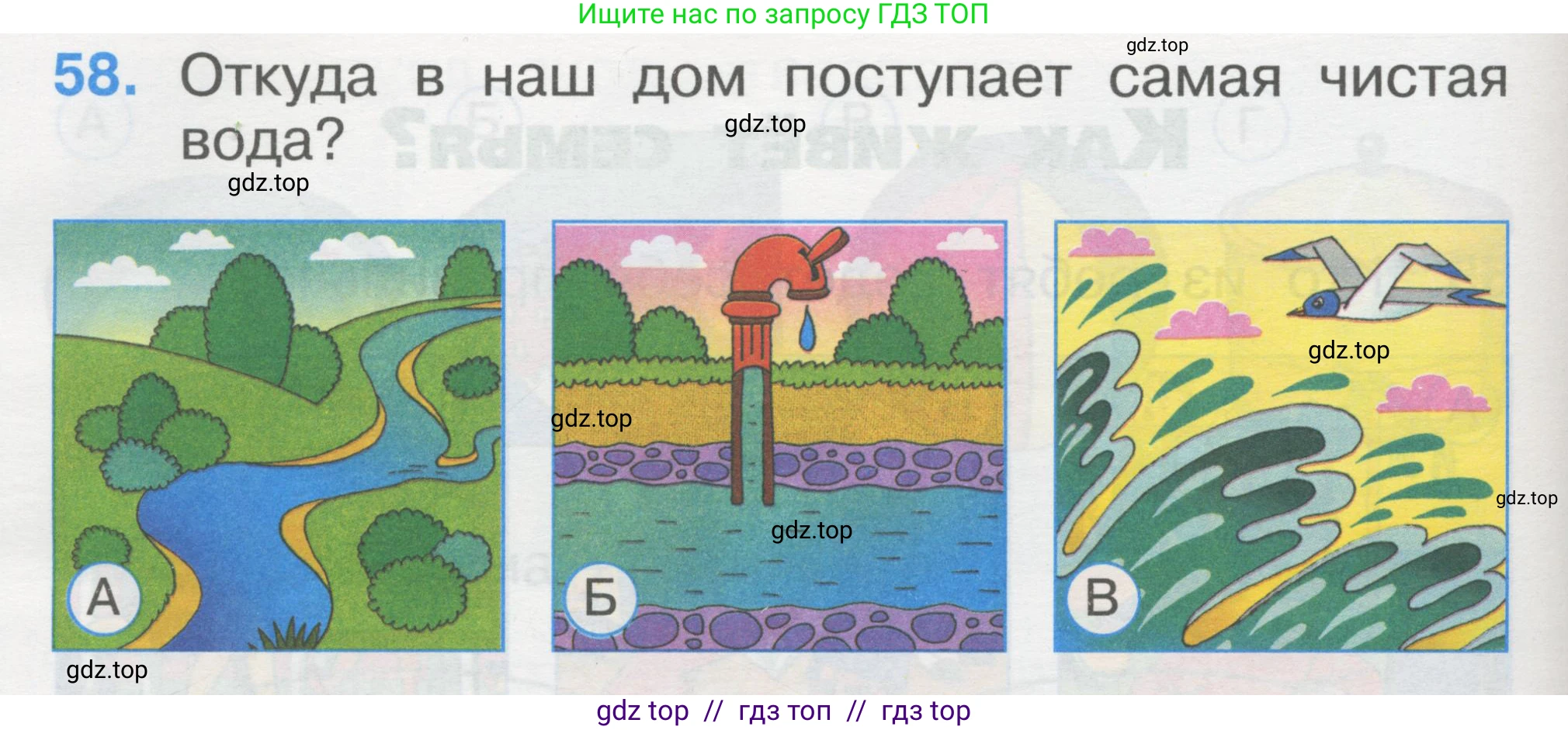 Окружающий мир, 1 класс Тесты, авторы: Плешаков Андрей Анатольевич, Гара Наталья Николаевна, Назарова З Д, издательство Просвещение, Москва, 2015, белого цвета, страница 22, номер 58, Условие