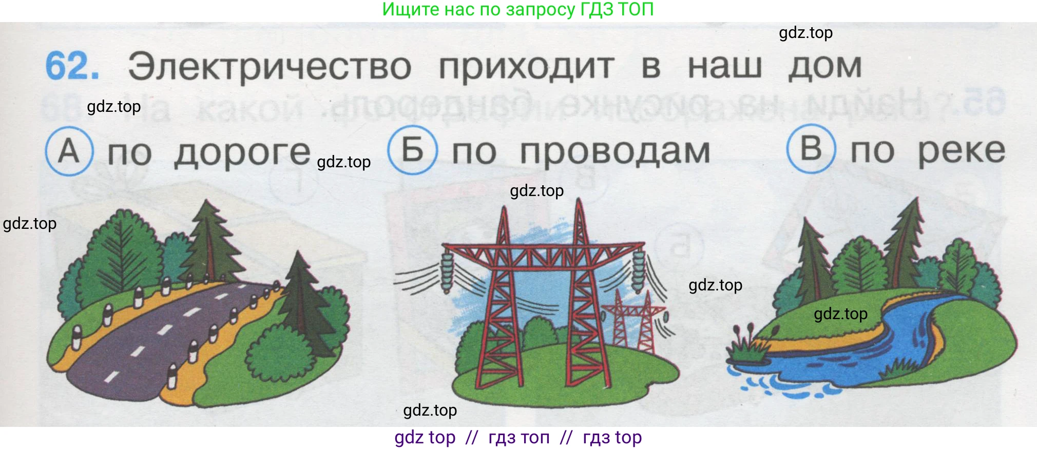 Окружающий мир, 1 класс Тесты, авторы: Плешаков Андрей Анатольевич, Гара Наталья Николаевна, Назарова З Д, издательство Просвещение, Москва, 2015, белого цвета, страница 23, номер 62, Условие