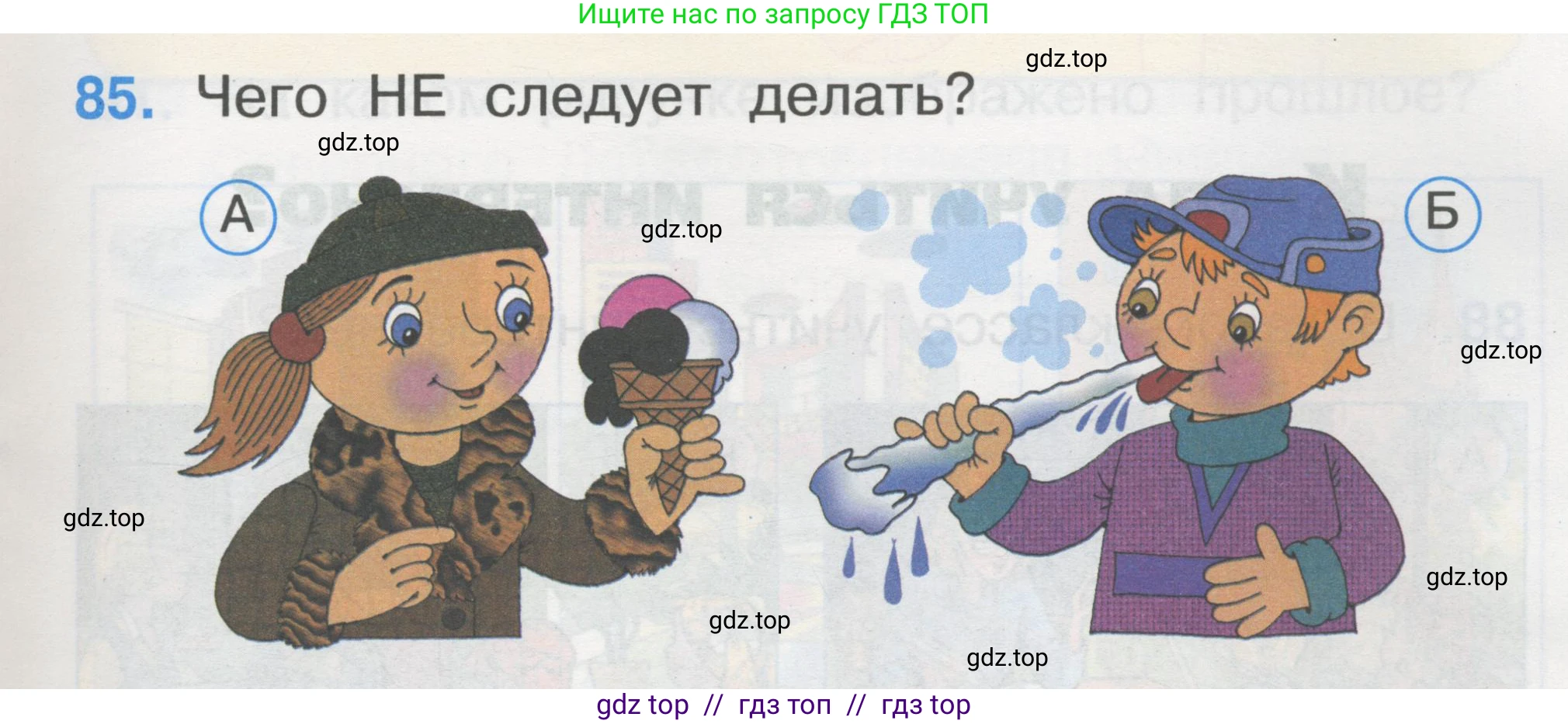 Окружающий мир, 1 класс Тесты, авторы: Плешаков Андрей Анатольевич, Гара Наталья Николаевна, Назарова З Д, издательство Просвещение, Москва, 2015, белого цвета, страница 31, номер 85, Условие