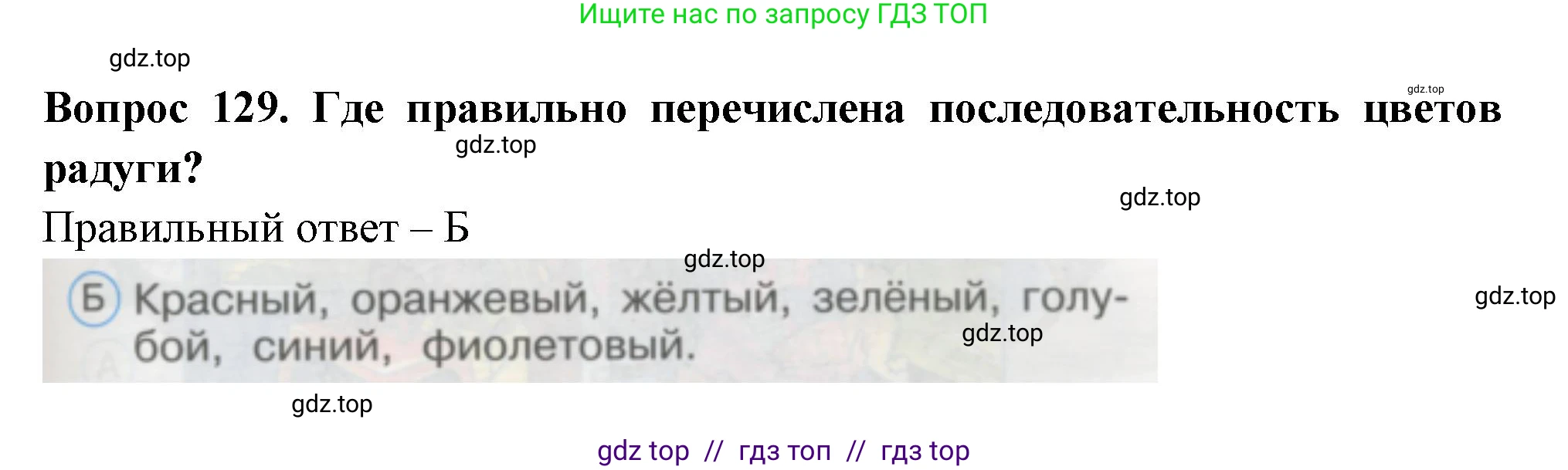 Окружающий мир, 1 класс Тесты, авторы: Плешаков Андрей Анатольевич, Гара Наталья Николаевна, Назарова З Д, издательство Просвещение, Москва, 2015, белого цвета, страница 45, номер 129, Решение