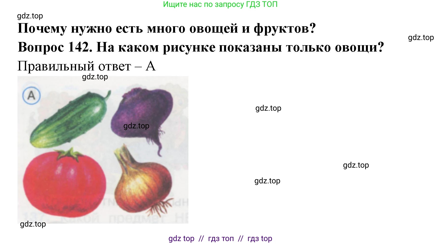 Окружающий мир, 1 класс Тесты, авторы: Плешаков Андрей Анатольевич, Гара Наталья Николаевна, Назарова З Д, издательство Просвещение, Москва, 2015, белого цвета, страница 50, номер 142, Решение