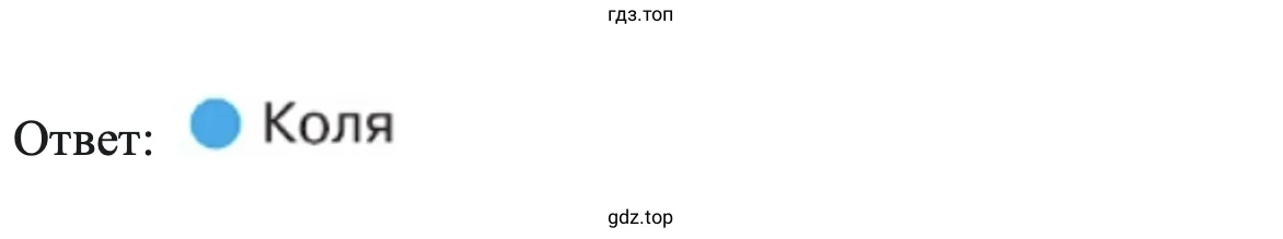 Ответ: Коля 