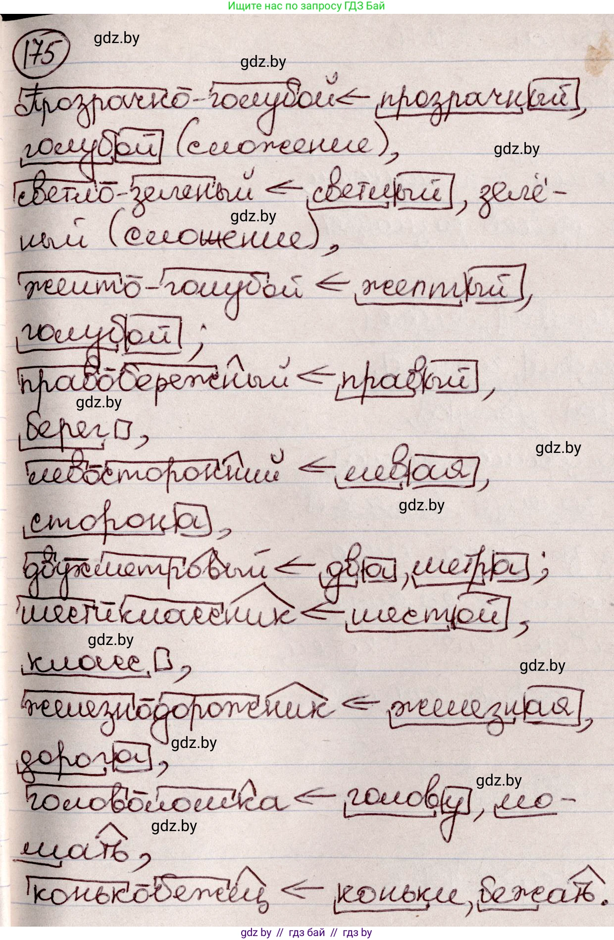 Русский язык, 6 класс Учебник, авторы: Мурина Лариса Александровна, Игнатович Татьяна Владимировна, Жадейко Жанна Фёдоровна, издательство Национальный институт образования, Минск, 2020, страница 81, номер 175, Решение 2
