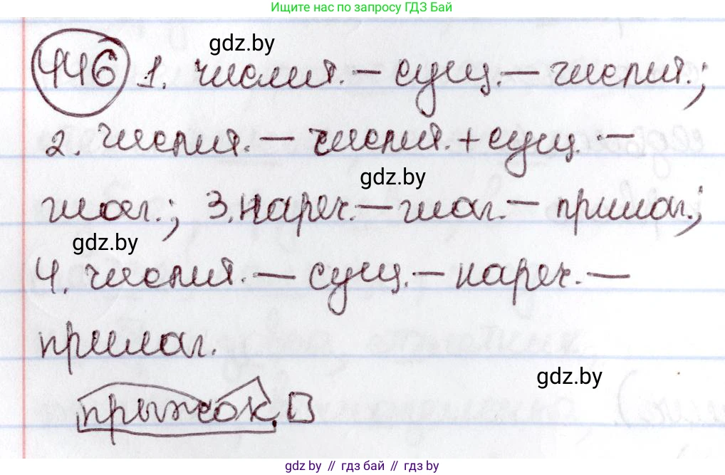 Русский язык, 6 класс Учебник, авторы: Мурина Лариса Александровна, Игнатович Татьяна Владимировна, Жадейко Жанна Фёдоровна, издательство Национальный институт образования, Минск, 2020, страница 199, номер 446, Решение 2