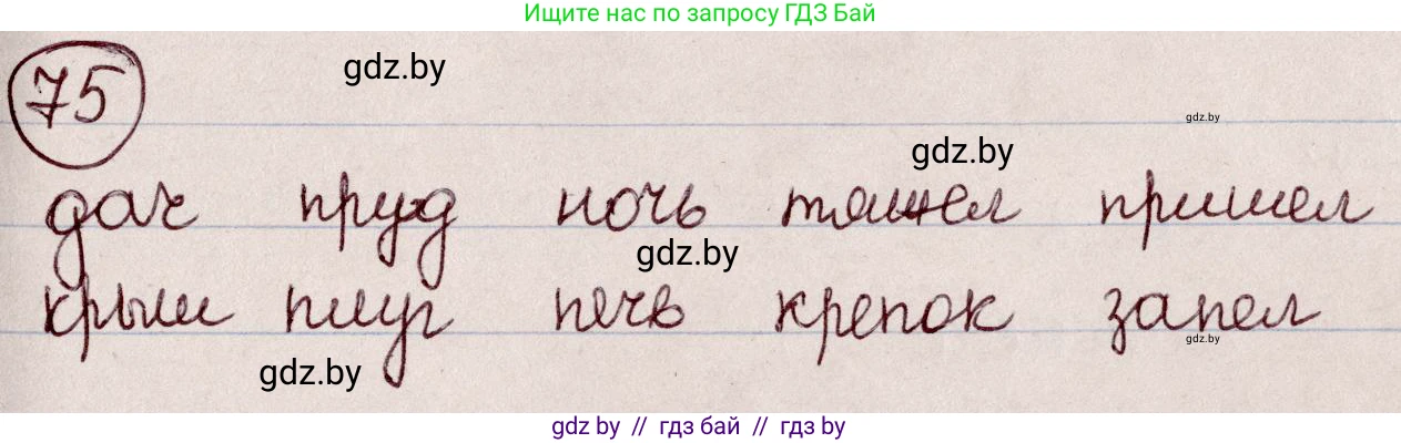 Русский язык, 6 класс Учебник, авторы: Мурина Лариса Александровна, Игнатович Татьяна Владимировна, Жадейко Жанна Фёдоровна, издательство Национальный институт образования, Минск, 2020, страница 42, номер 75, Решение 2