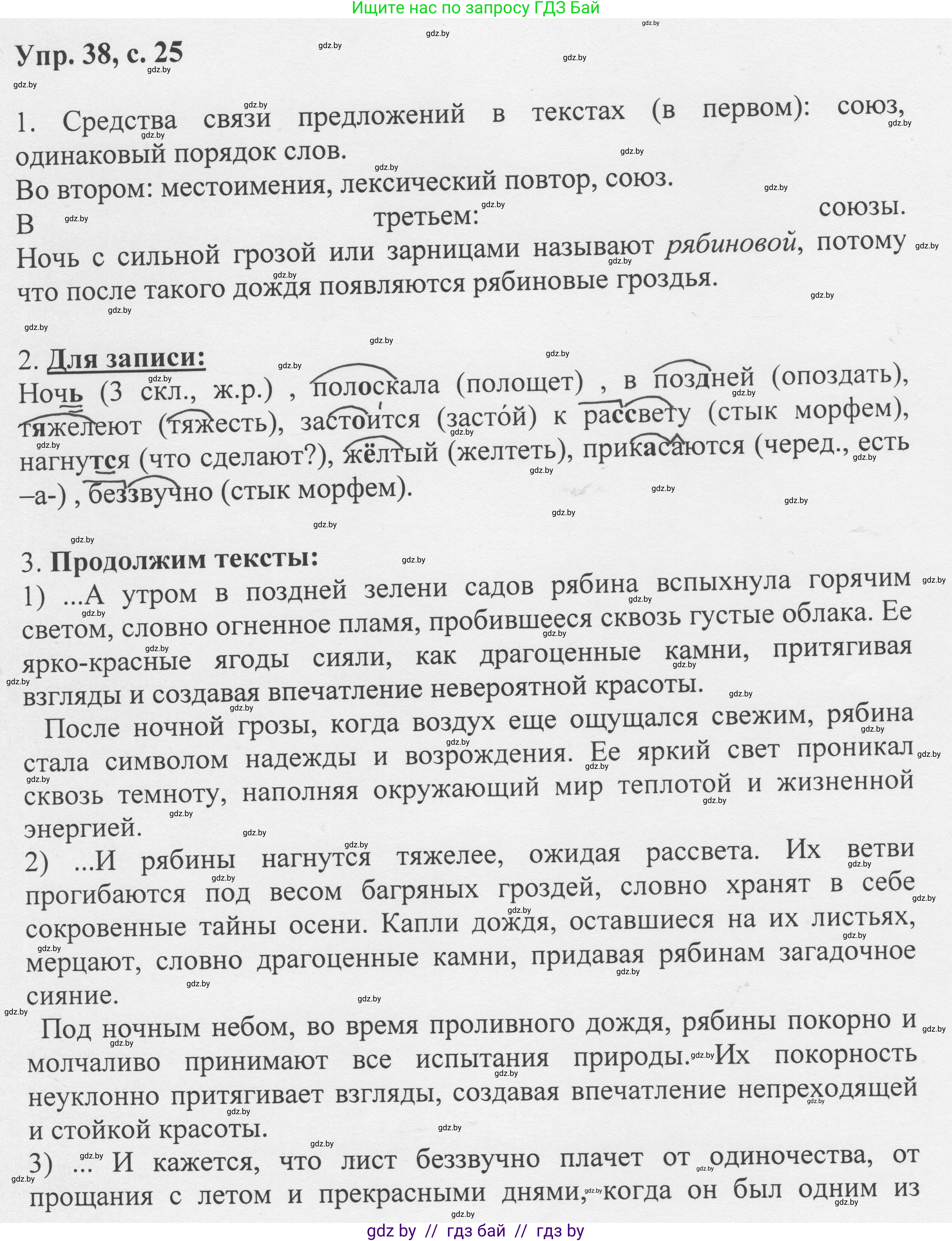 Русский язык, 6 класс Учебник, авторы: Мурина Лариса Александровна, Игнатович Татьяна Владимировна, Жадейко Жанна Фёдоровна, издательство Национальный институт образования, Минск, 2020, страница 25, номер 38, Решение 1