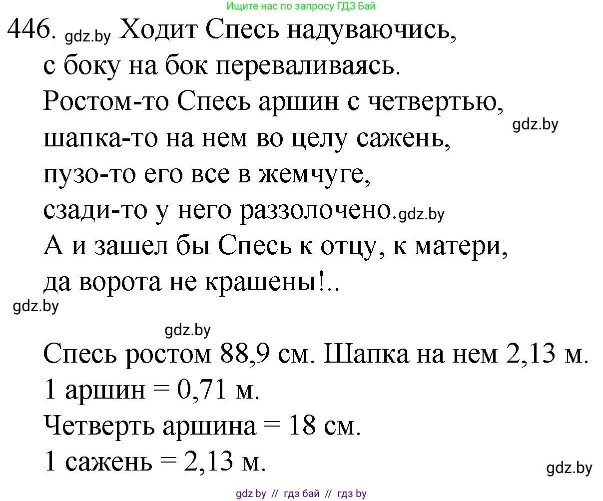 Русский язык, 7 класс Учебник, авторы: Волынец Татьяна Николаевна, Литвинко Франя Михайловна, Долбик Елена Евгеньевна, Таяновская И В, Винник И Р, издательство Национальный институт образования, Минск, 2020, бирюзового цвета, страница 216, номер 446, Решение