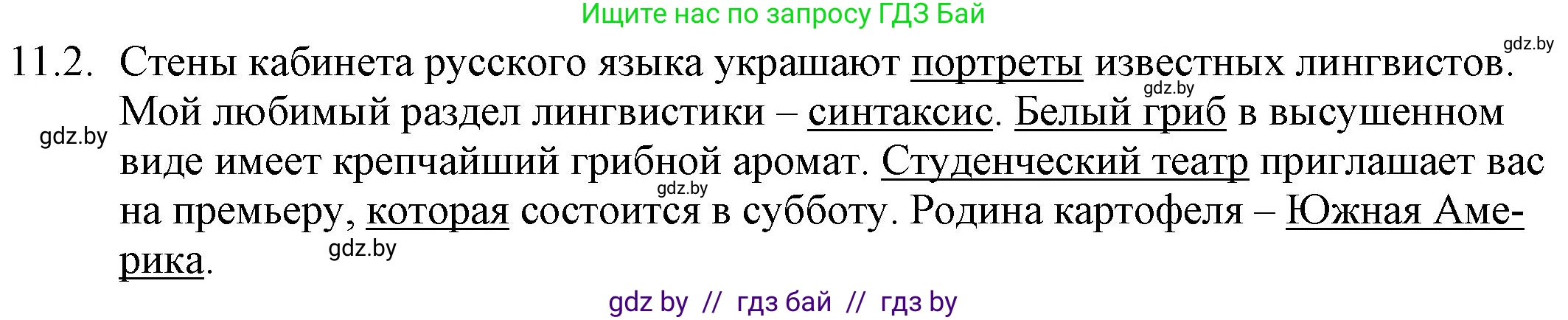 Русский язык, 11 класс Учебник, авторы: Долбик Елена Евгеньевна, Литвинко Франя Михайловна, Мурина Лариса Александровна, Шиманович Т В, Таяновская И В, Орловская О Я, издательство Национальный институт образования, Минск, 2021, страница 64, номер 11.2, Решение