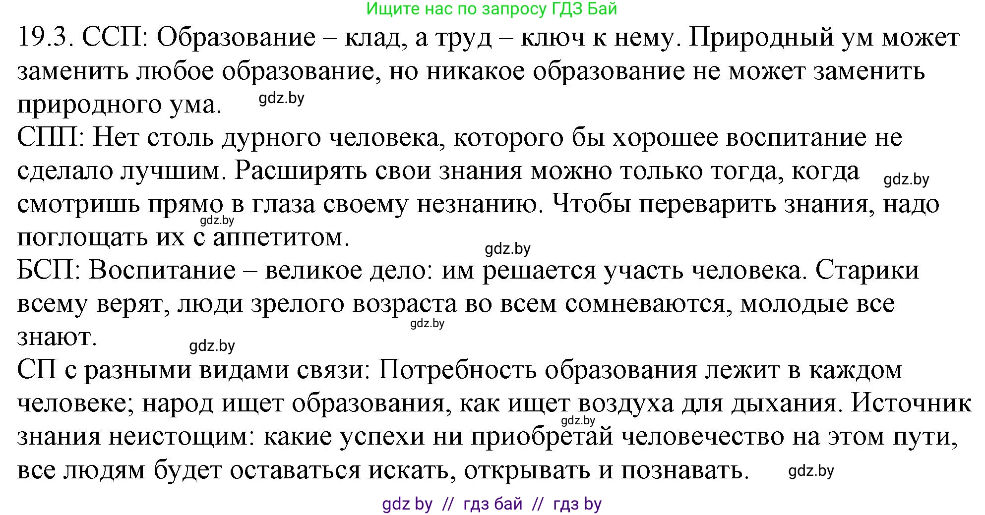 Русский язык, 11 класс Учебник, авторы: Долбик Елена Евгеньевна, Литвинко Франя Михайловна, Мурина Лариса Александровна, Шиманович Т В, Таяновская И В, Орловская О Я, издательство Национальный институт образования, Минск, 2021, страница 127, номер 19.3, Решение