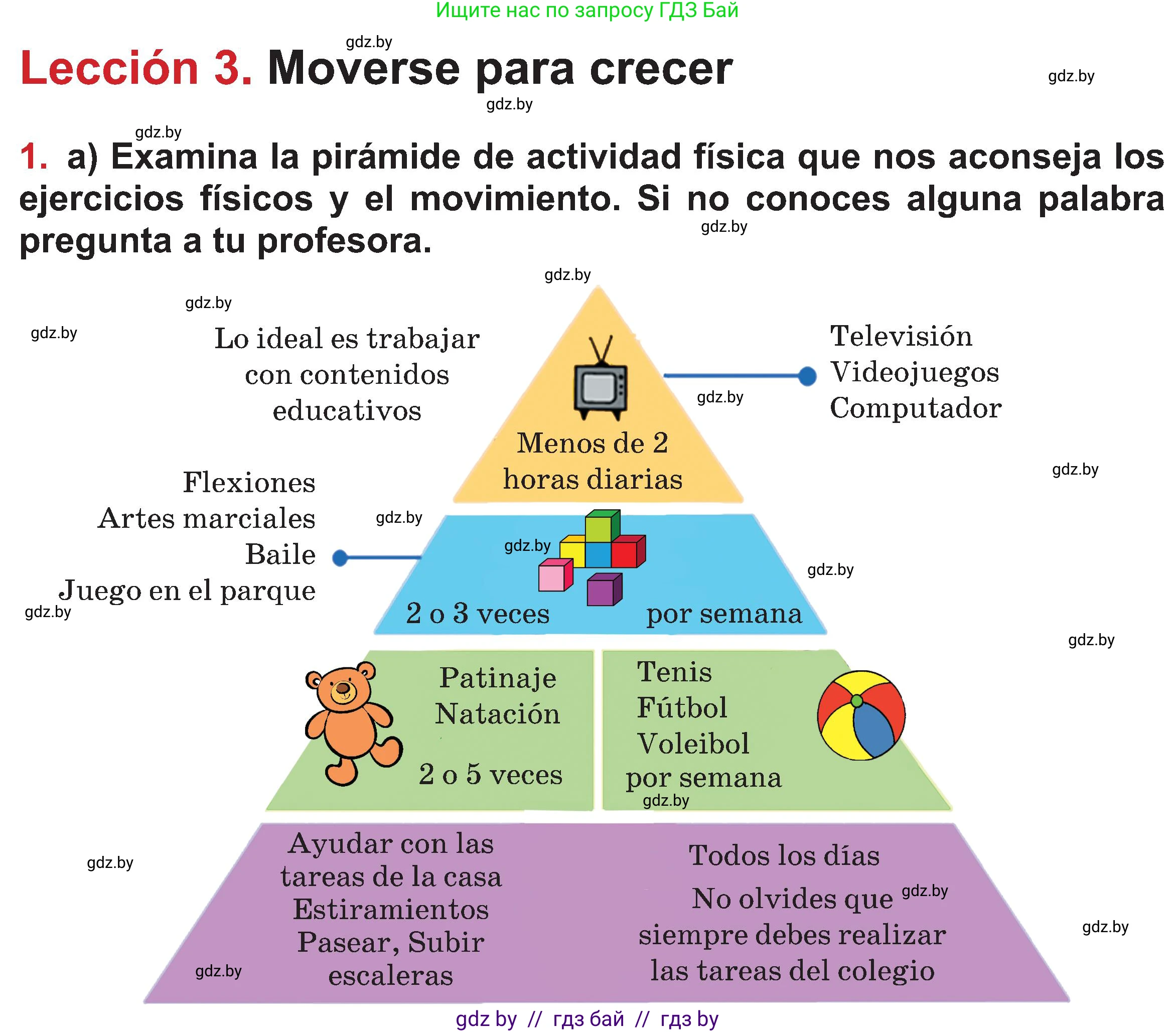 Испанский язык, 5 класс Учебник, авторы: Цыбулева Татьяна Эдуардовна, Пушкина Ольга Александровна, издательство Вышэйшая школа, Минск, 2017, оранжевого цвета, страница 64, номер 1, Условие