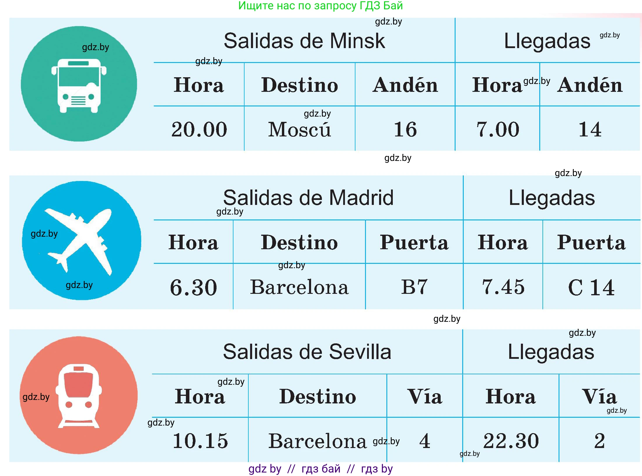 Испанский язык, 5 класс Учебник, авторы: Цыбулева Татьяна Эдуардовна, Пушкина Ольга Александровна, издательство Вышэйшая школа, Минск, 2017, оранжевого цвета, страница 54, номер 10, Условие (продолжение 2)