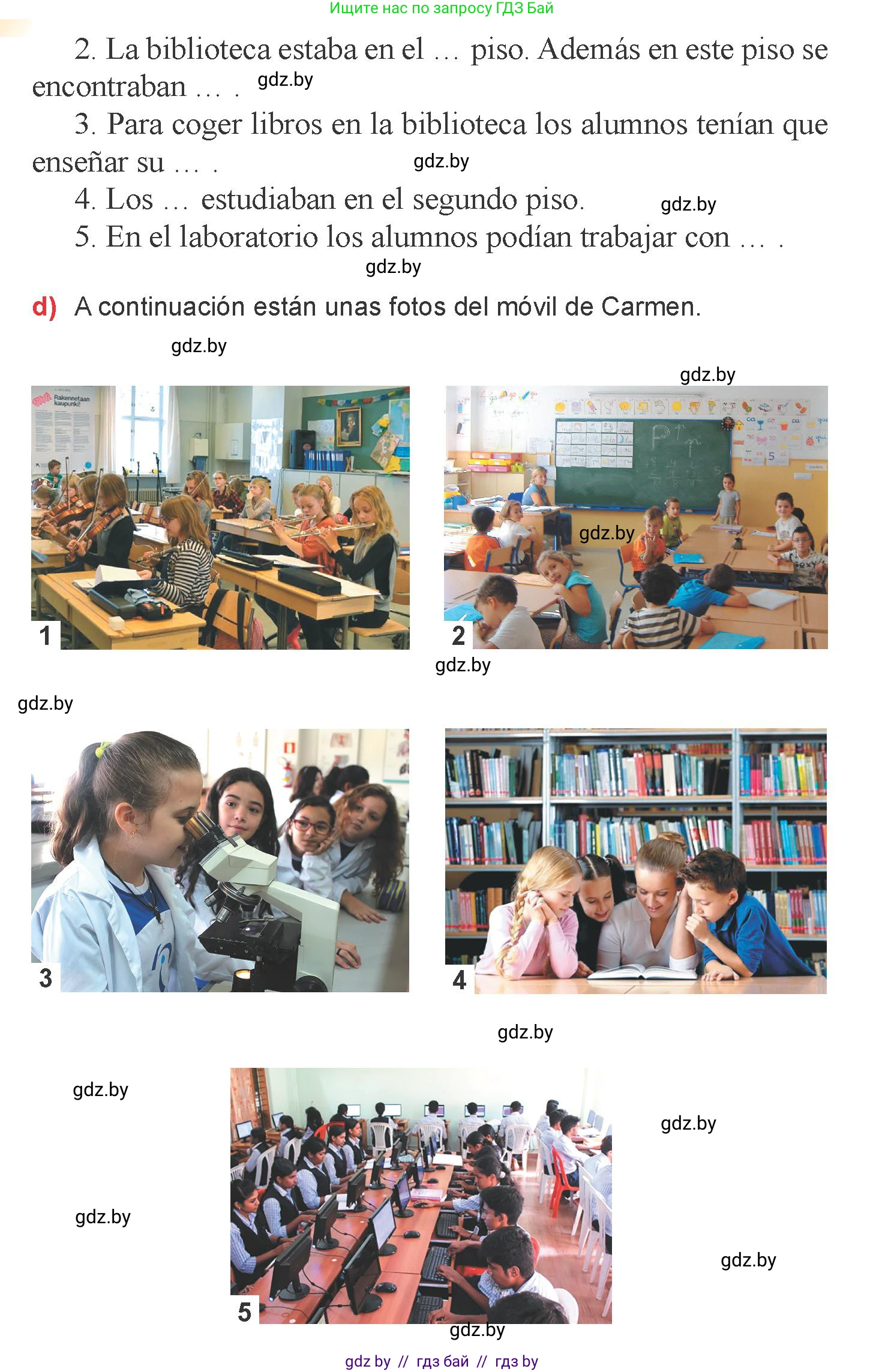 Испанский язык, 6 класс Учебник, авторы: Цыбулева Татьяна Эдуардовна, Пушкина Ольга Александровна, издательство Издательский центр БГУ, Минск, 2018, Часть 1, страница 25, номер 9, Условие (продолжение 2)