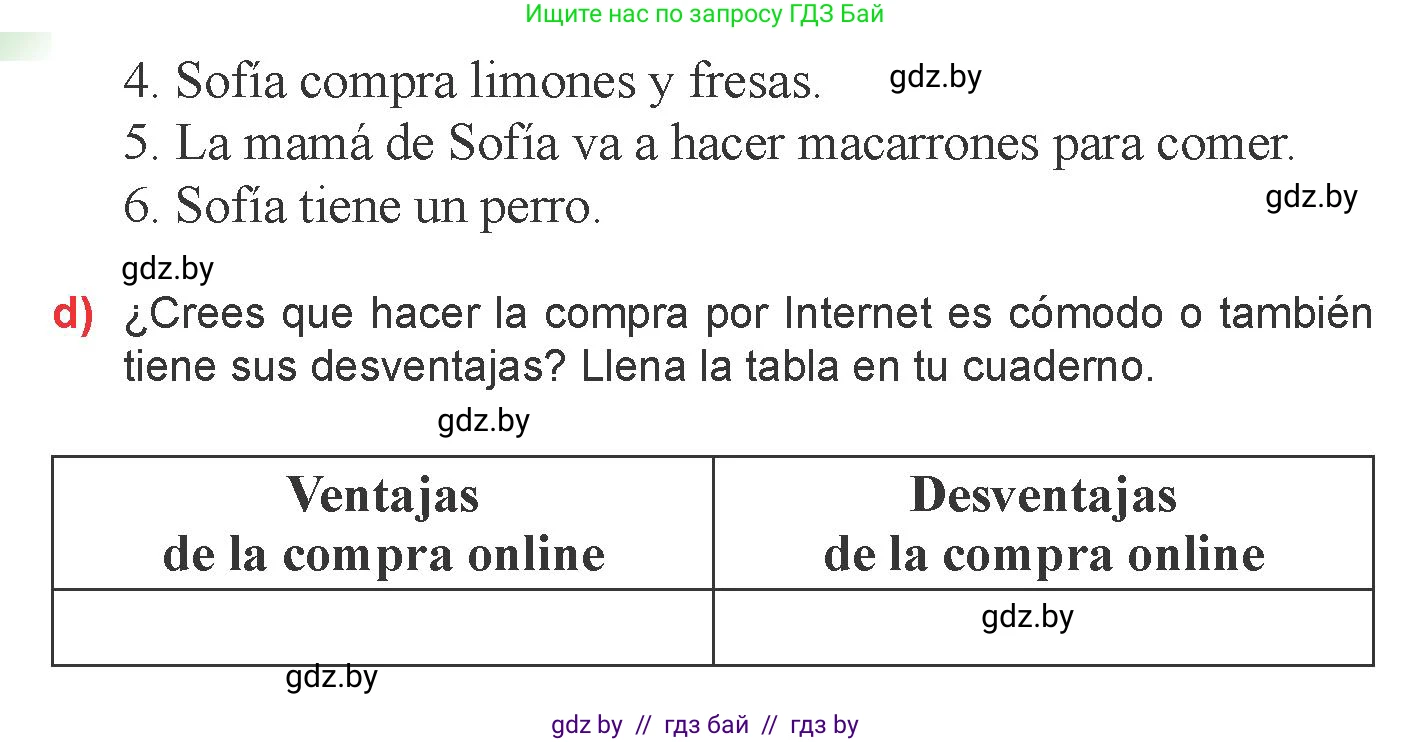 Испанский язык, 6 класс Учебник, авторы: Цыбулева Татьяна Эдуардовна, Пушкина Ольга Александровна, издательство Издательский центр БГУ, Минск, 2018, Часть 2, страница 11, номер 11, Условие (продолжение 2)