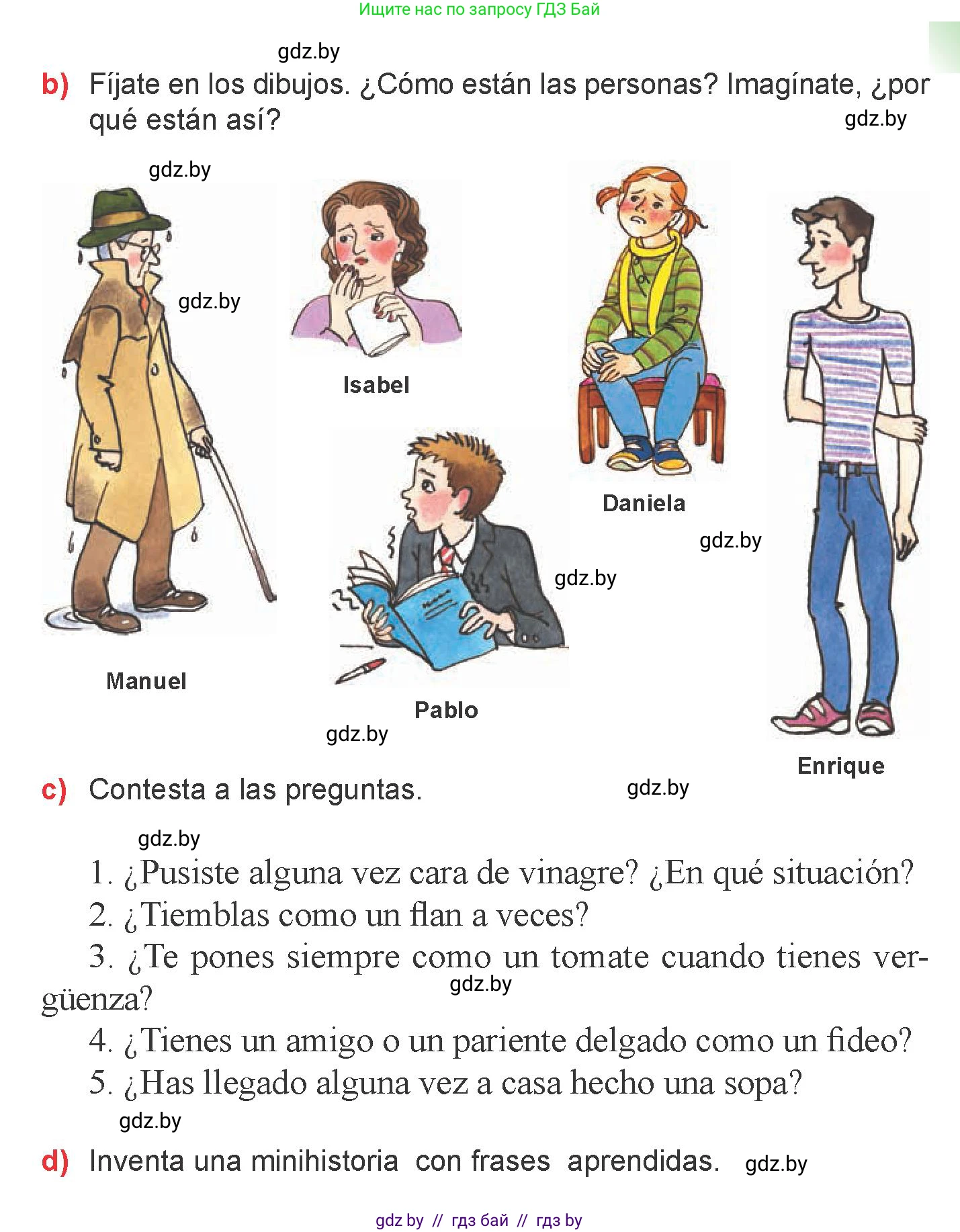 Испанский язык, 6 класс Учебник, авторы: Цыбулева Татьяна Эдуардовна, Пушкина Ольга Александровна, издательство Издательский центр БГУ, Минск, 2018, Часть 2, страница 18, номер 16, Условие (продолжение 2)