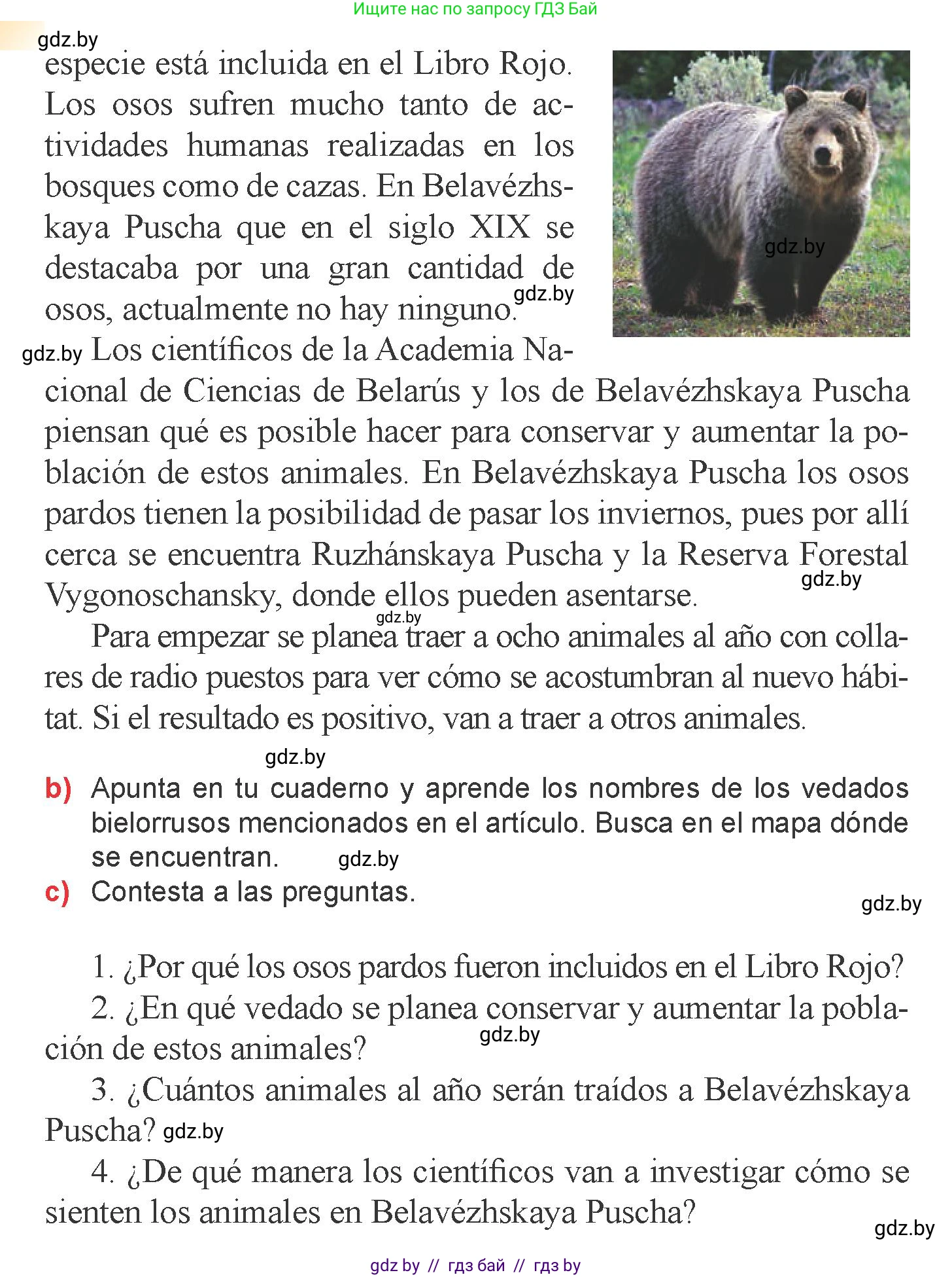 Испанский язык, 6 класс Учебник, авторы: Цыбулева Татьяна Эдуардовна, Пушкина Ольга Александровна, издательство Издательский центр БГУ, Минск, 2018, Часть 2, страница 127, номер 5, Условие (продолжение 2)