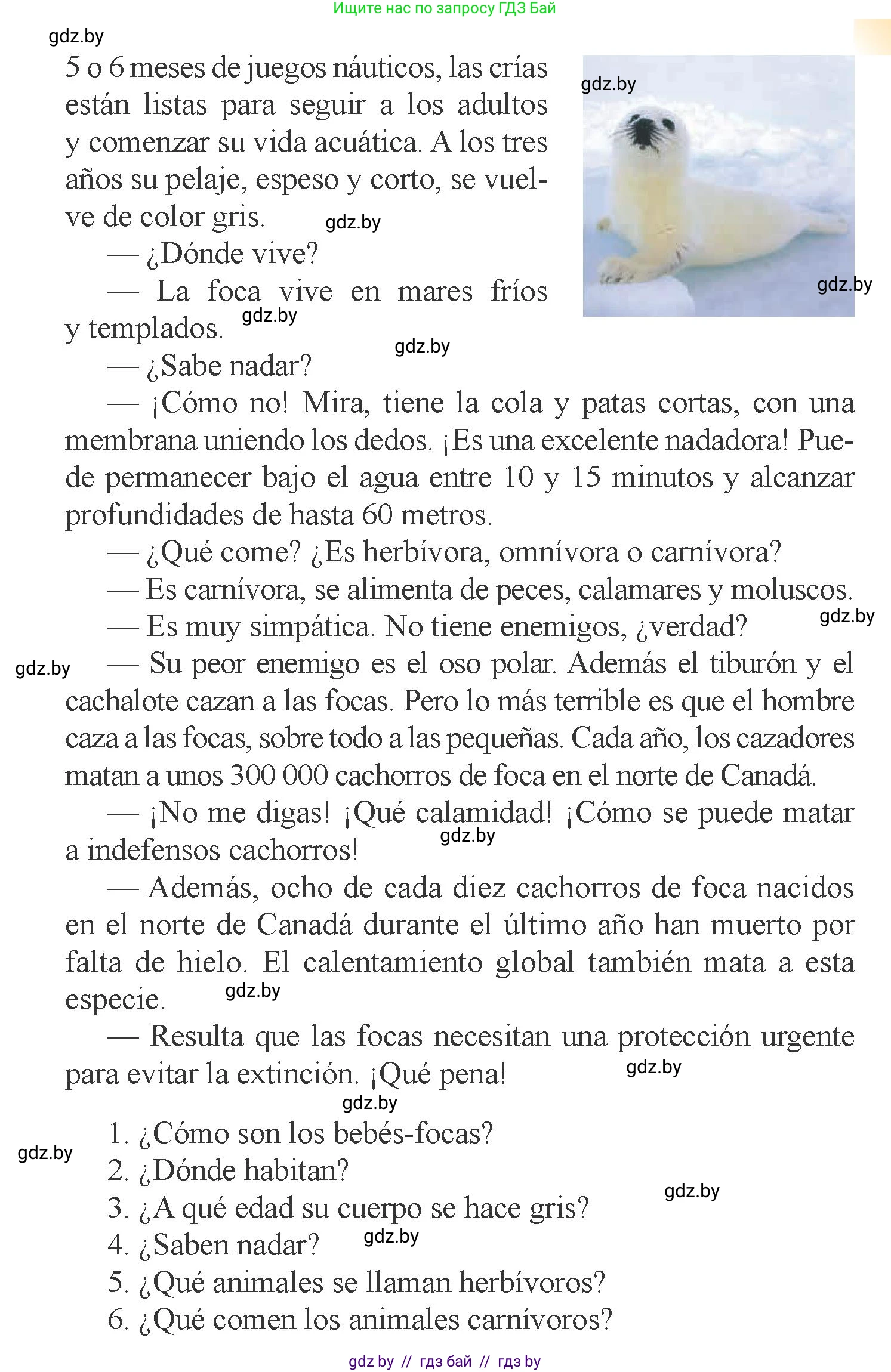 Испанский язык, 6 класс Учебник, авторы: Цыбулева Татьяна Эдуардовна, Пушкина Ольга Александровна, издательство Издательский центр БГУ, Минск, 2018, Часть 2, страница 128, номер 6, Условие (продолжение 2)