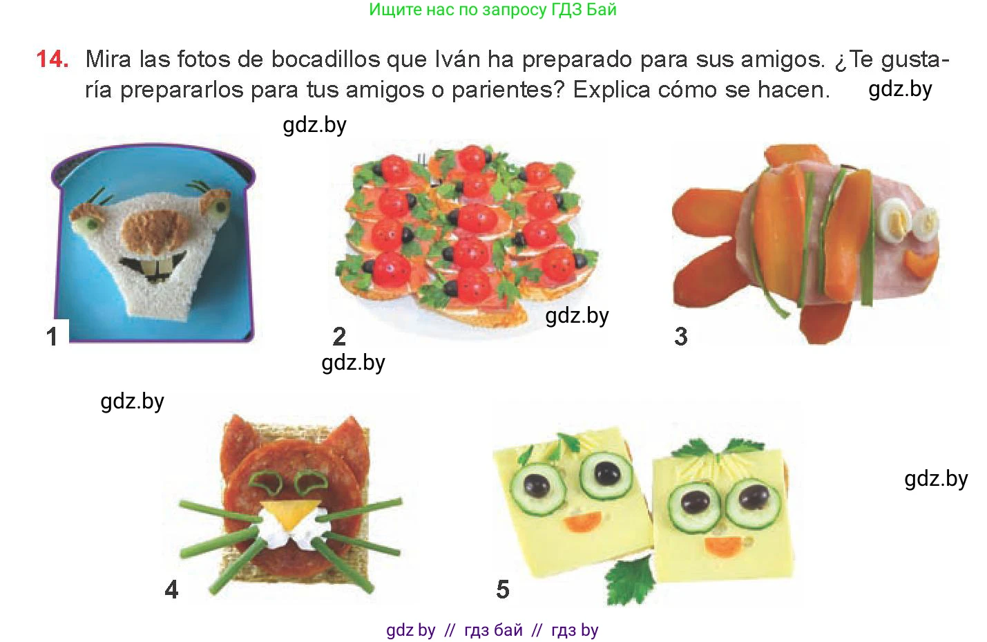 Испанский язык, 8 класс Учебник, авторы: Цыбулева Татьяна Эдуардовна, Пушкина Ольга Александровна, издательство Издательский центр БГУ, Минск, 2016, оранжевого цвета, страница 44, номер 14, Условие
