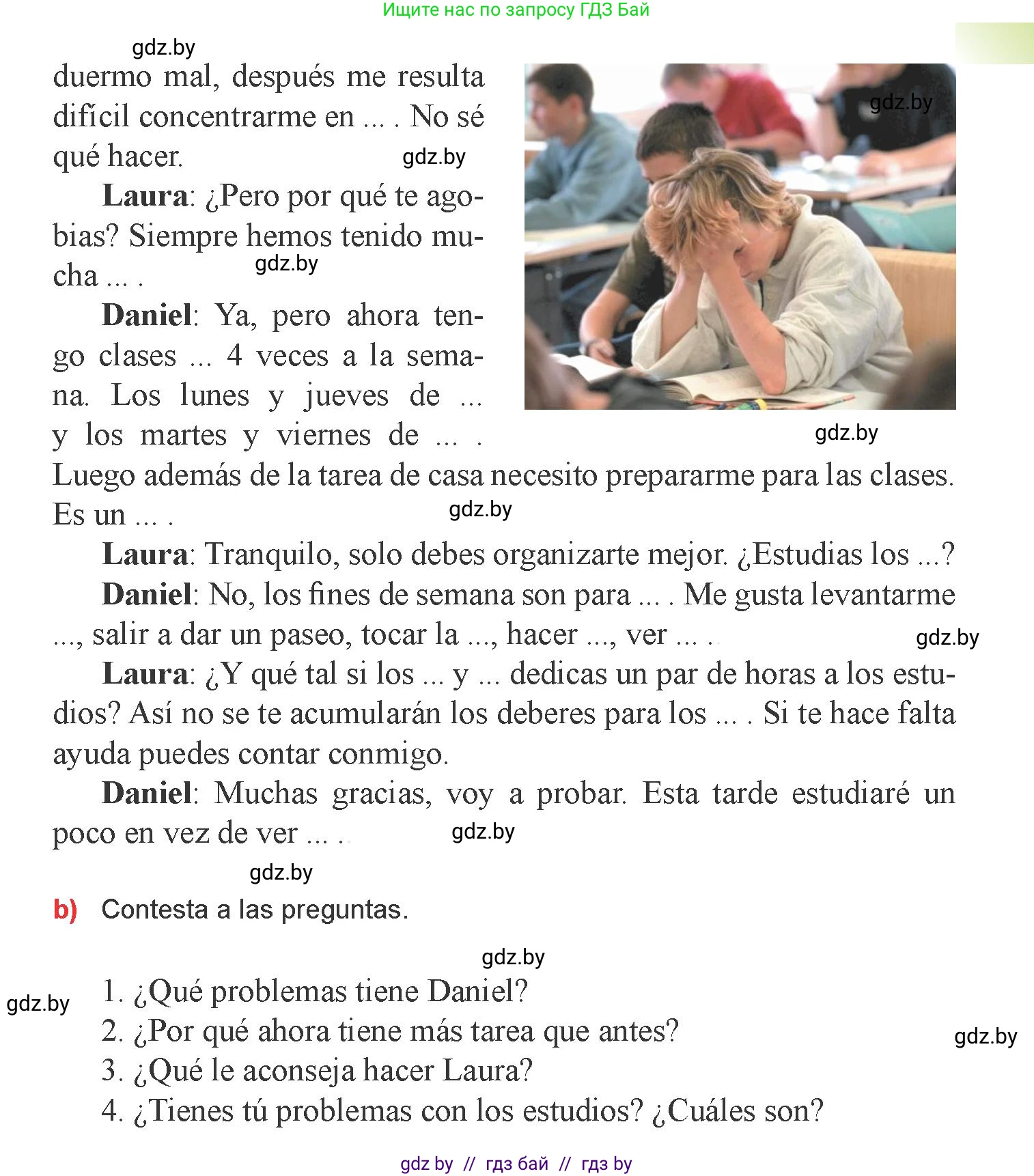 Испанский язык, 9 класс Учебник, авторы: Цыбулева Татьяна Эдуардовна, Пушкина Ольга Александровна, издательство Издательский центр БГУ, Минск, 2017, страница 4, номер 2, Условие (продолжение 2)