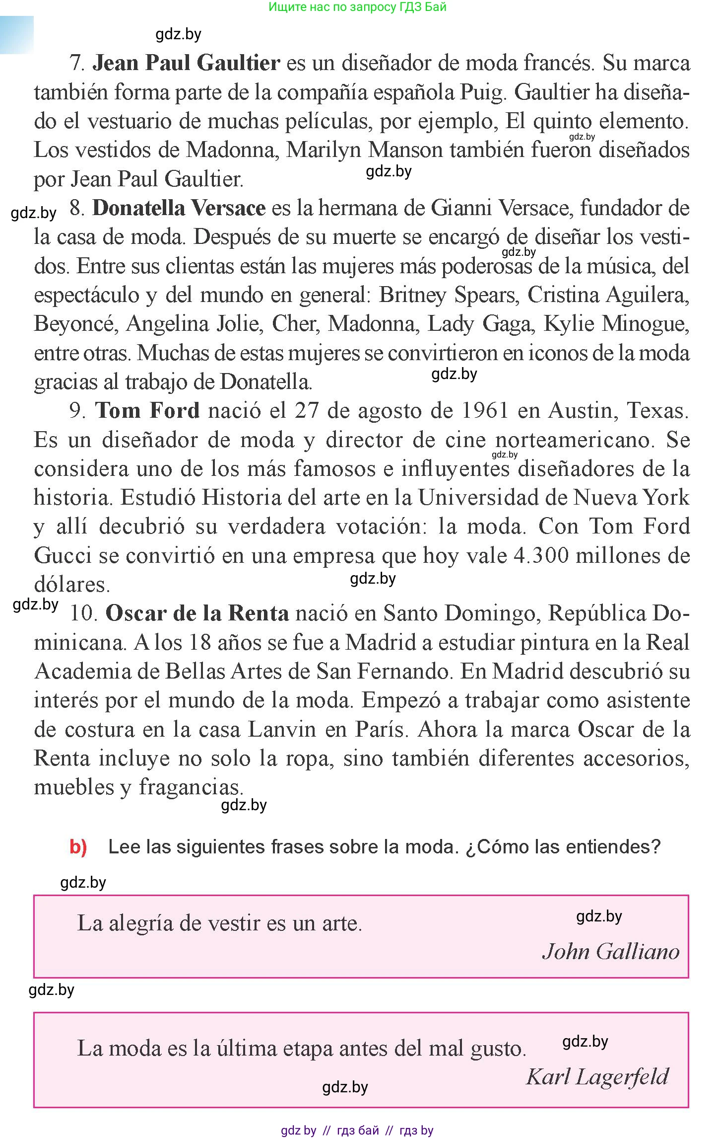 Испанский язык, 9 класс Учебник, авторы: Цыбулева Татьяна Эдуардовна, Пушкина Ольга Александровна, издательство Издательский центр БГУ, Минск, 2017, страница 74, номер 4, Условие (продолжение 3)