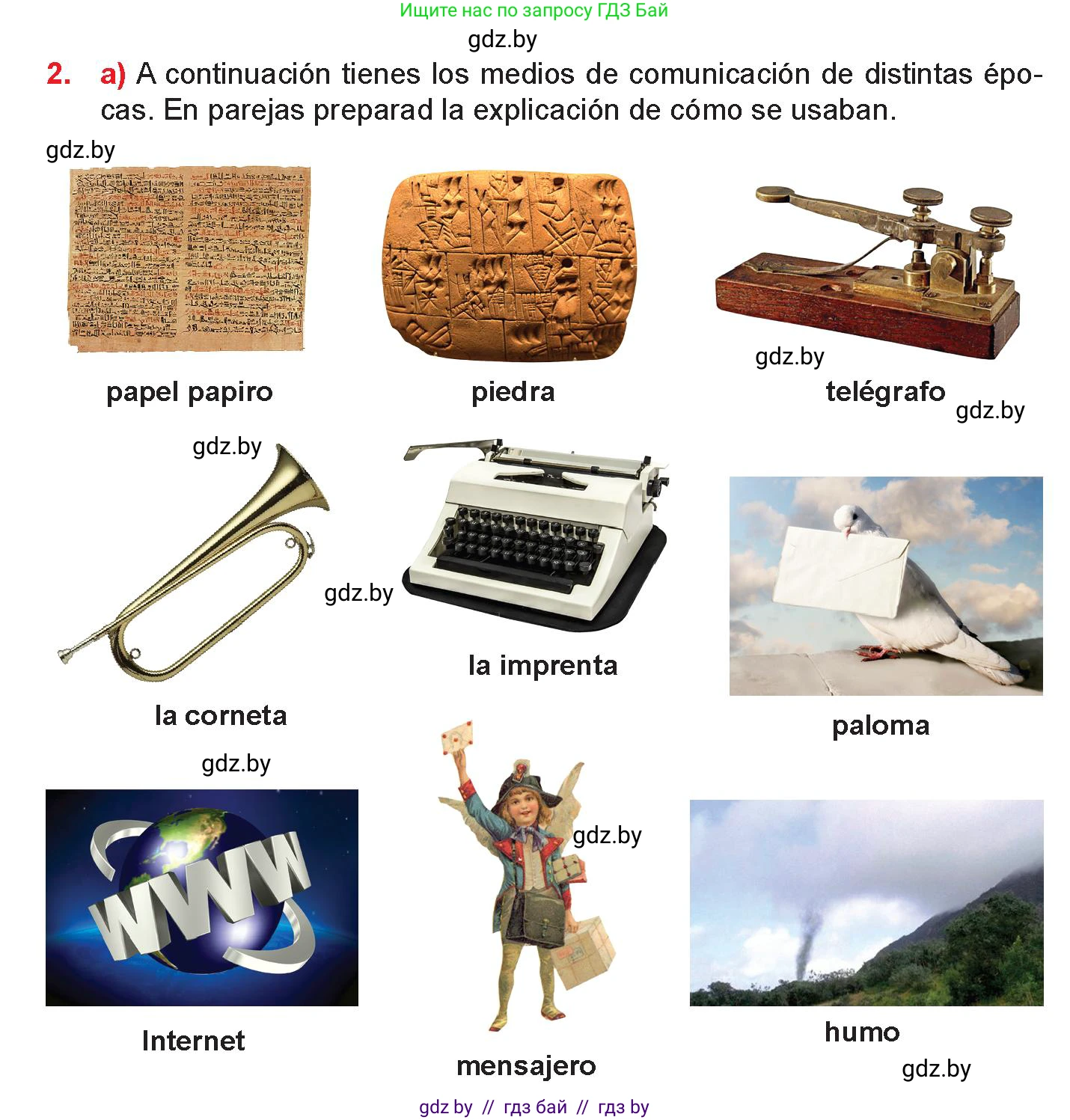 Испанский язык, 9 класс Учебник, авторы: Цыбулева Татьяна Эдуардовна, Пушкина Ольга Александровна, издательство Издательский центр БГУ, Минск, 2017, страница 29, номер 2, Условие