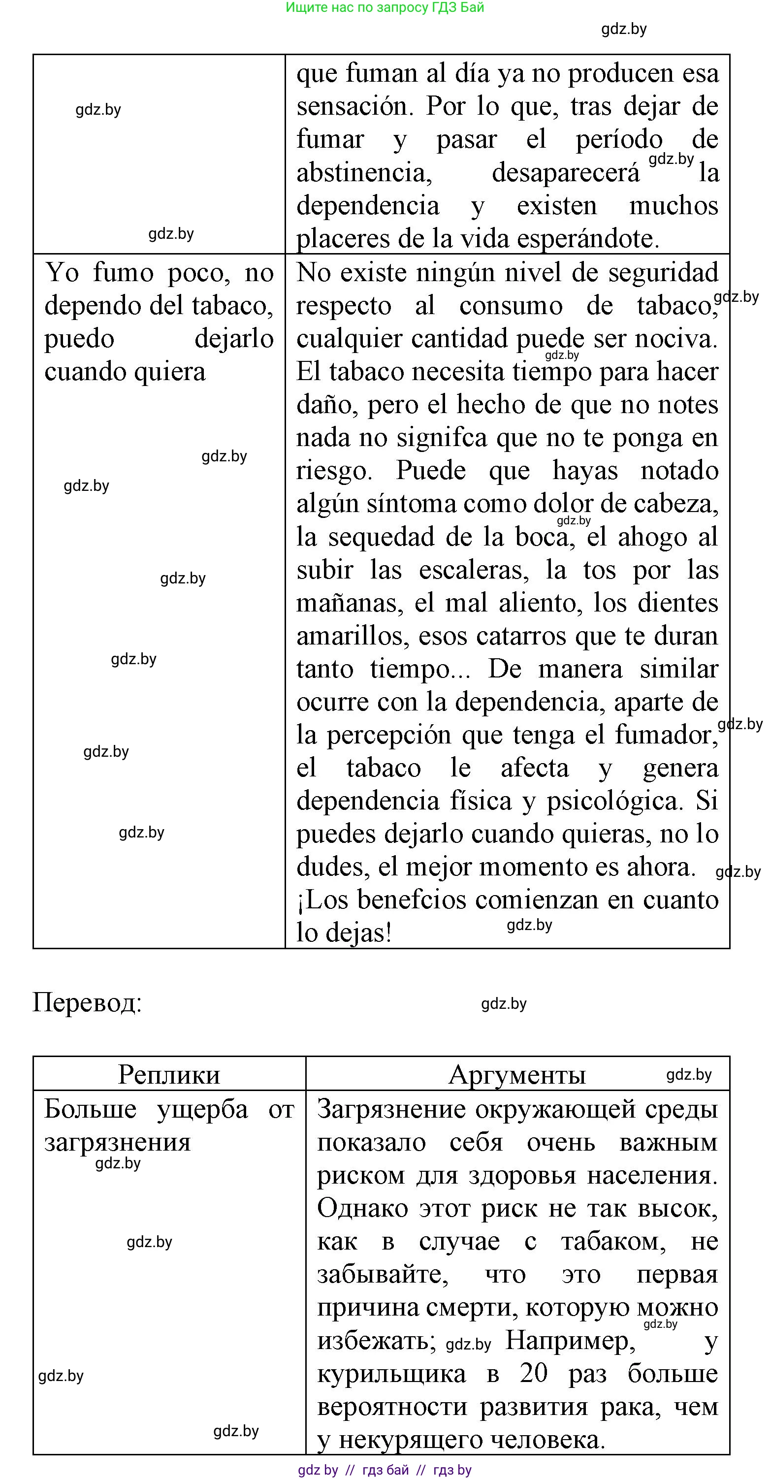 Испанский язык, 9 класс Учебник, авторы: Цыбулева Татьяна Эдуардовна, Пушкина Ольга Александровна, издательство Издательский центр БГУ, Минск, 2017, страница 51, номер 5, Решение (продолжение 3)