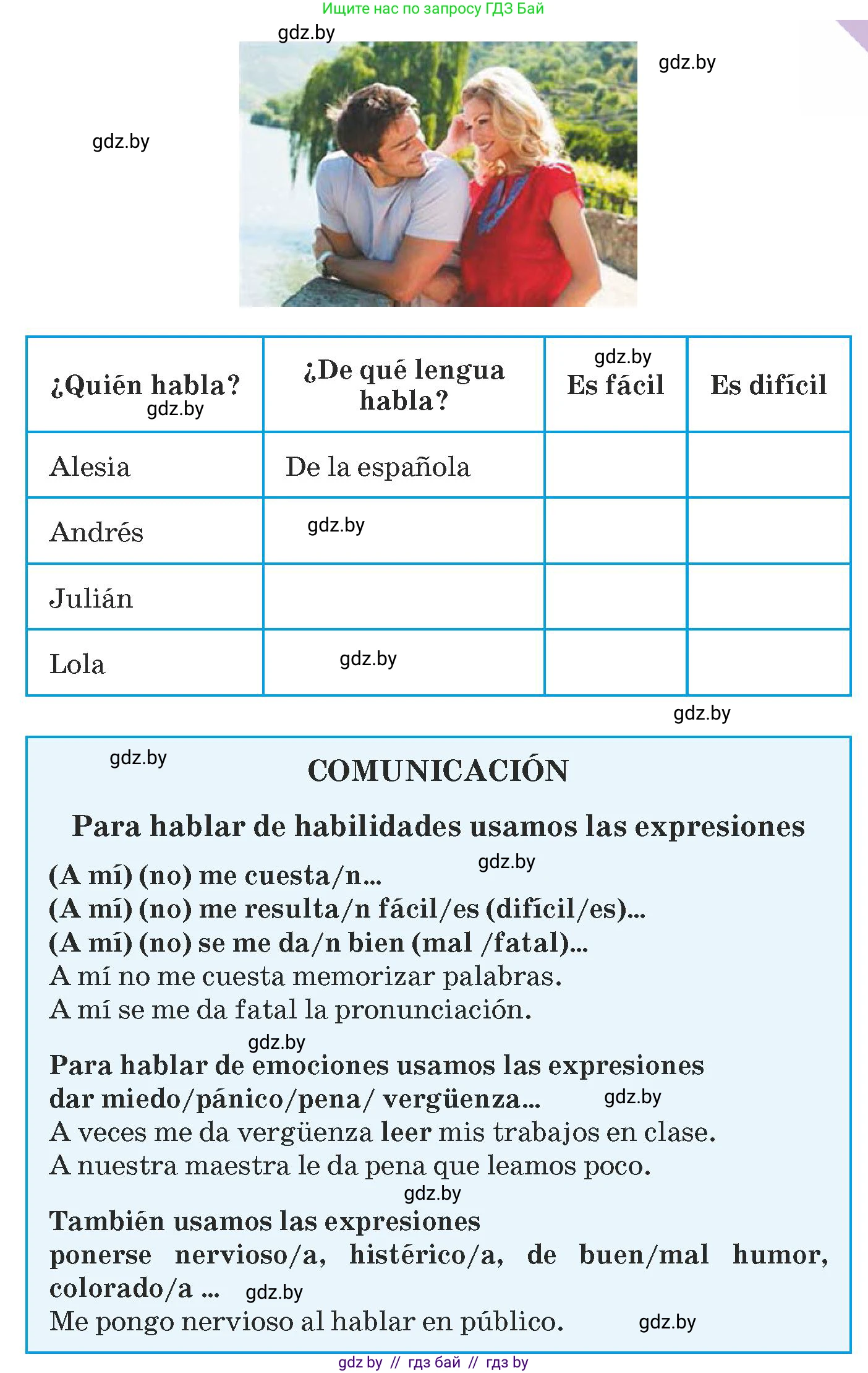 Испанский язык, 9 класс Учебник, авторы: Гриневич Елена Карловна, Янукенас Ольга Викторовна, издательство Вышэйшая школа, Минск, 2020, оранжевого цвета, страница 102, номер 2, Условие (продолжение 2)