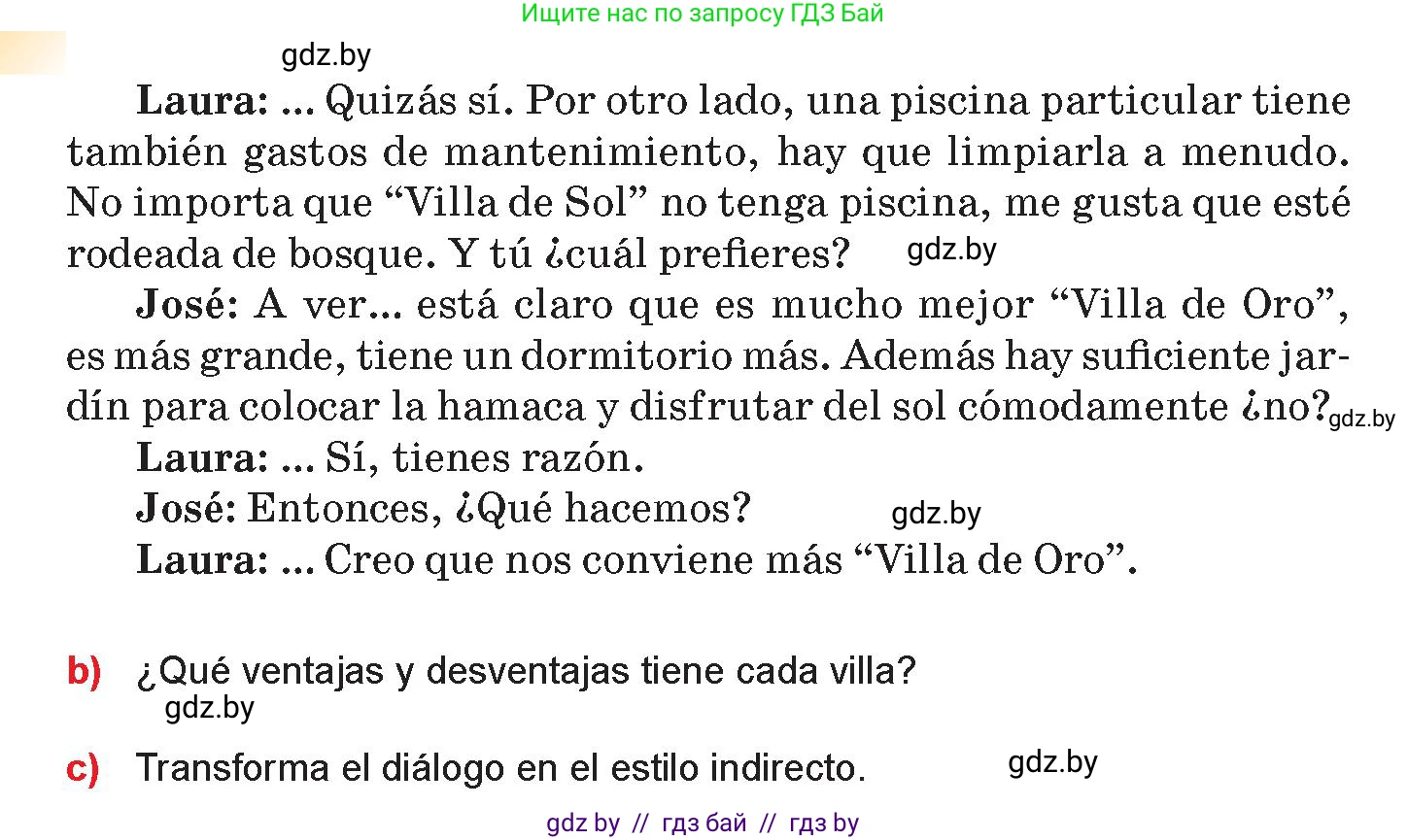 Испанский язык, 10 класс Учебник, авторы: Цыбулева Татьяна Эдуардовна, Пушкина Ольга Александровна, Карпиевич Галина Константиновна, издательство Издательский центр БГУ, Минск, 2019, оранжевого цвета, страница 57, номер 9, Условие (продолжение 2)